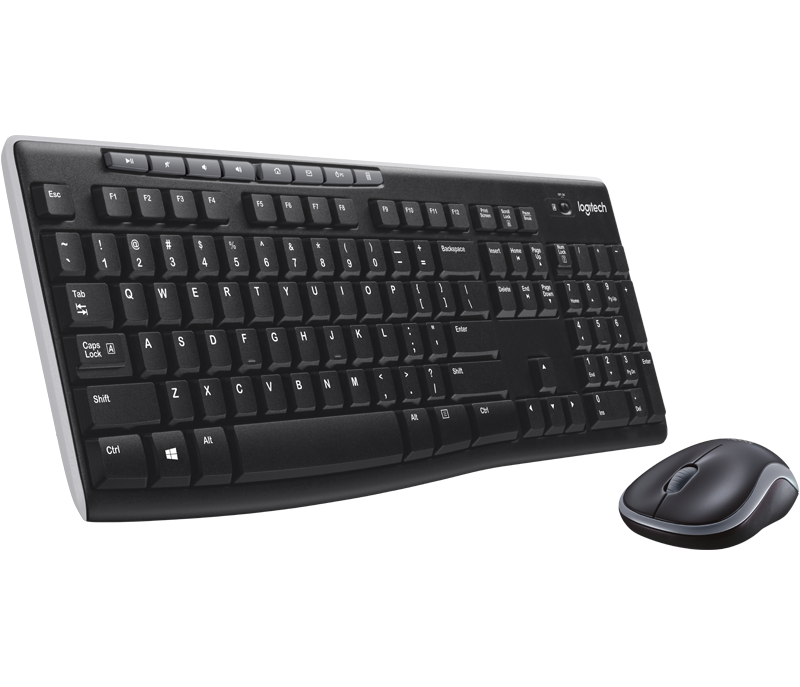 Bộ bàn phím chuột không dây Logitech MK270R Wireless Desktop có kết nối không dây tiện lợi